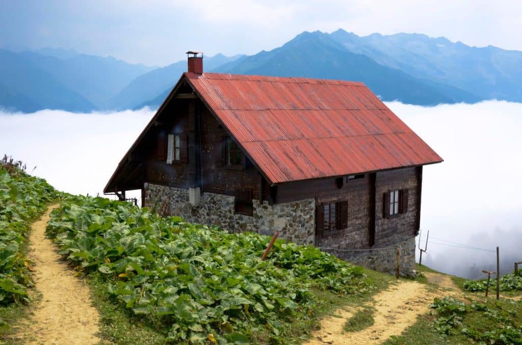 Une maison surélevée